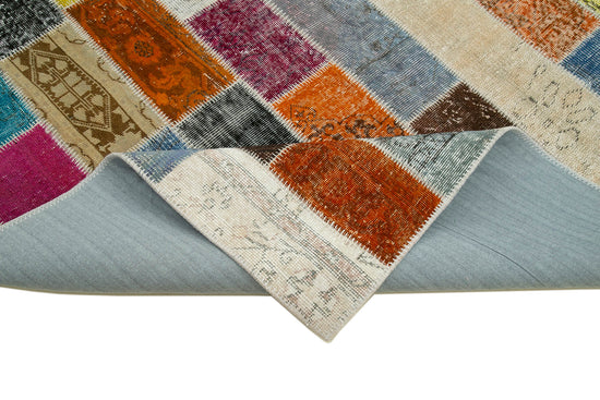 7x10 Multicolor Modern Patchwork Rug - 31074