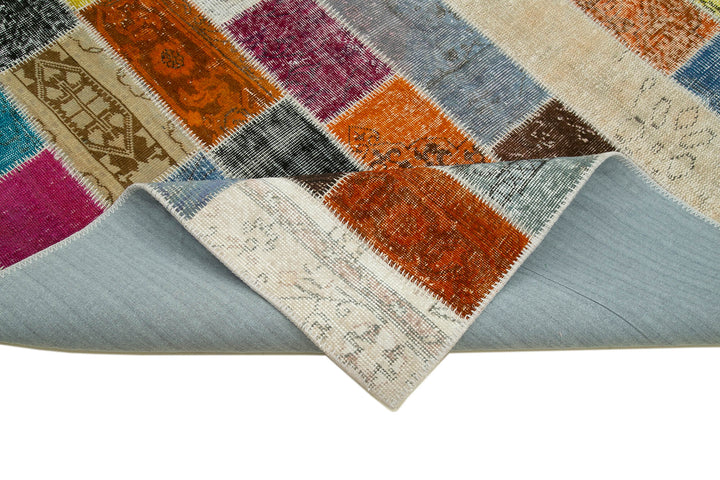 7x10 Multicolor Modern Patchwork Rug - 31074