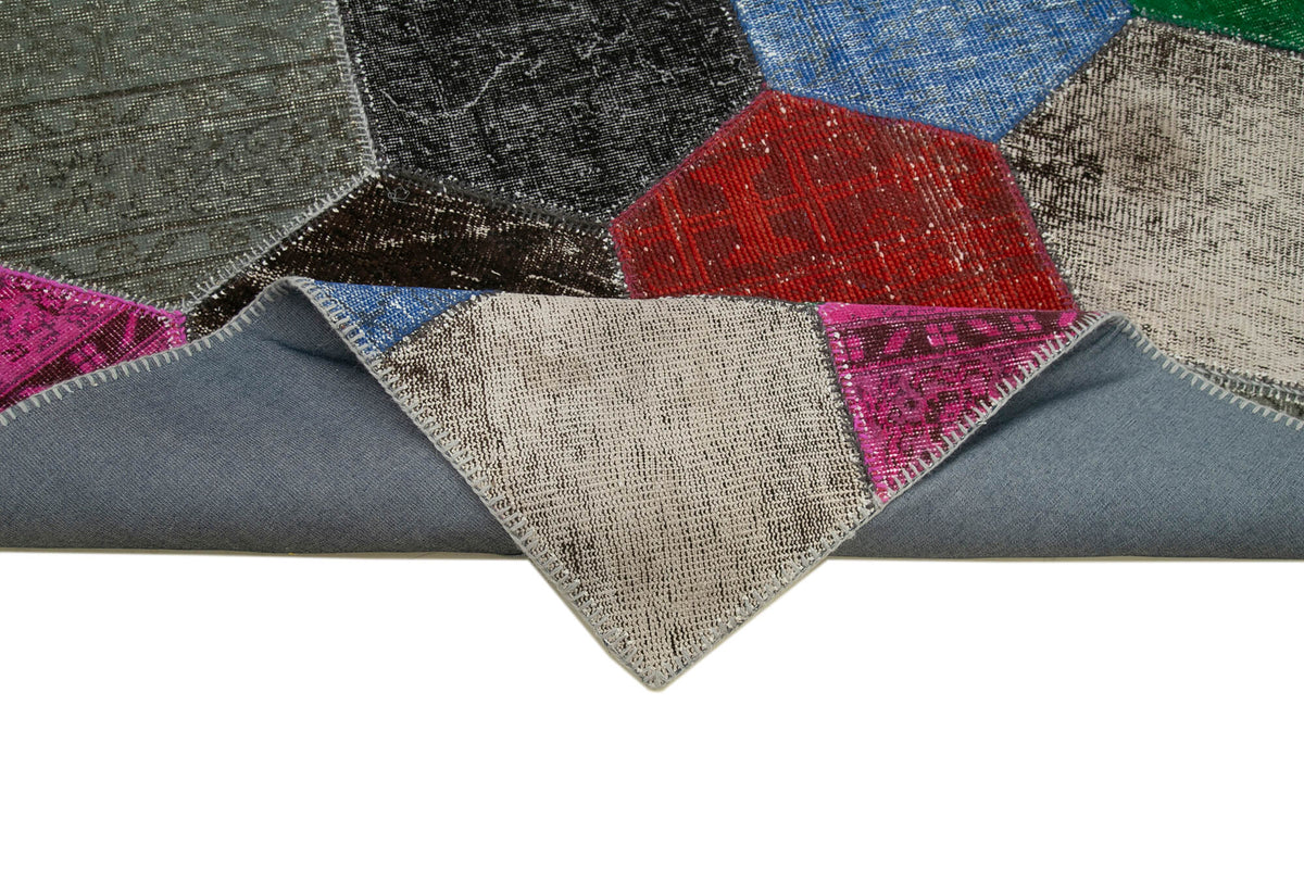 7x10 Multicolor Modern Patchwork Rug - 31075