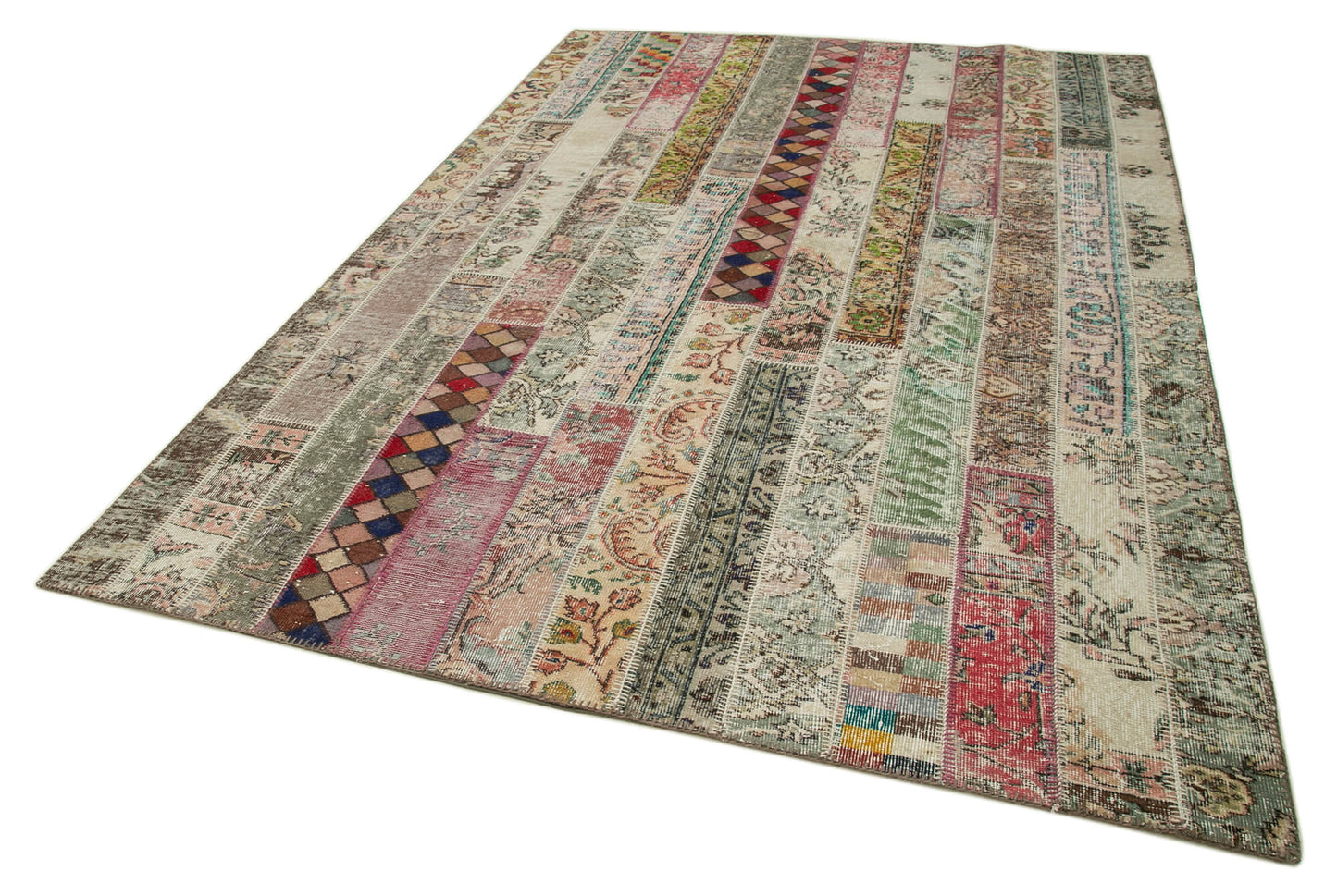 7x10 Multicolor Modern Patchwork Rug - 31076