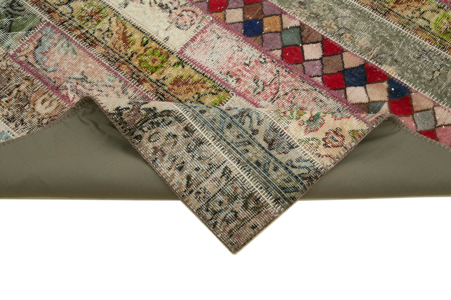 7x10 Multicolor Modern Patchwork Rug - 31076
