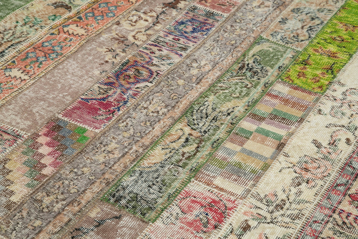 7x10 Multicolor Modern Patchwork Rug - 31077