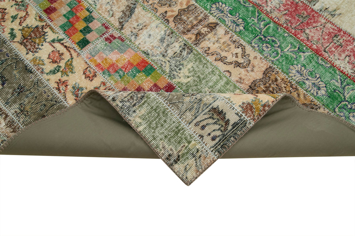 7x10 Multicolor Modern Patchwork Rug - 31081