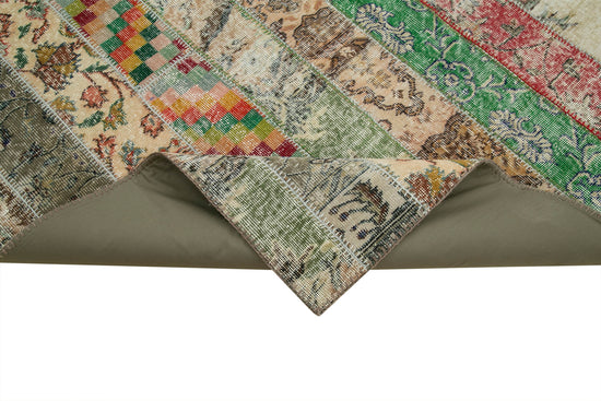 7x10 Multicolor Modern Patchwork Rug - 31081