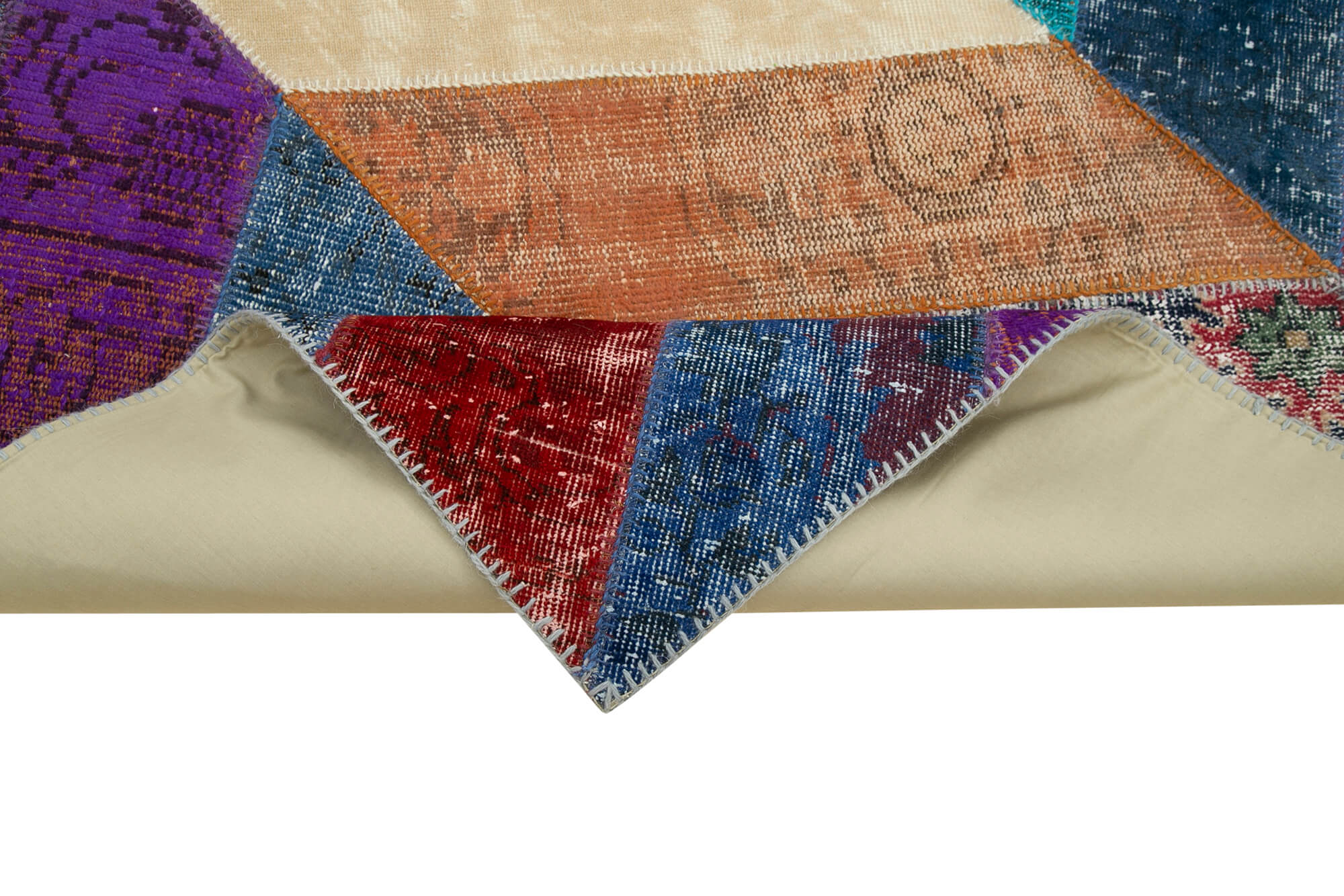 6x10 Multicolor Modern Patchwork Rug - 31083