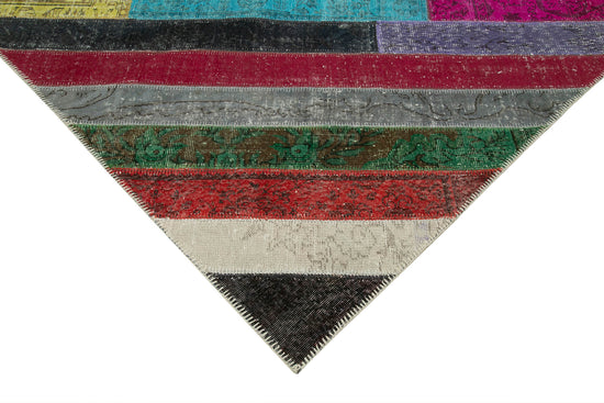 7x10 Multicolor Modern Patchwork Rug - 31089