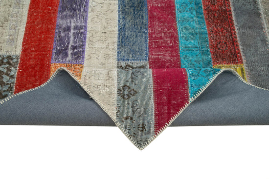 7x10 Multicolor Modern Patchwork Rug - 31089