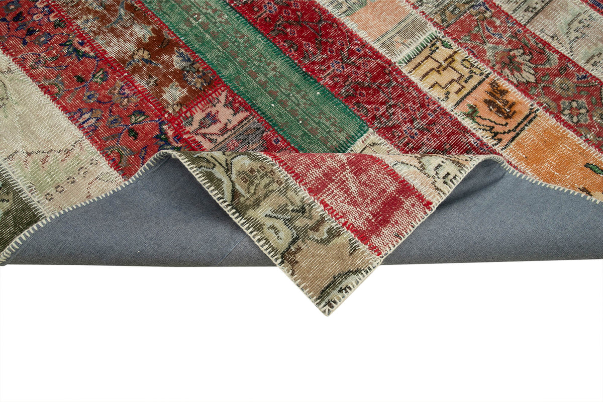 7x10 Multicolor Modern Patchwork Rug - 31092