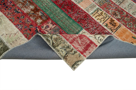 7x10 Multicolor Modern Patchwork Rug - 31092