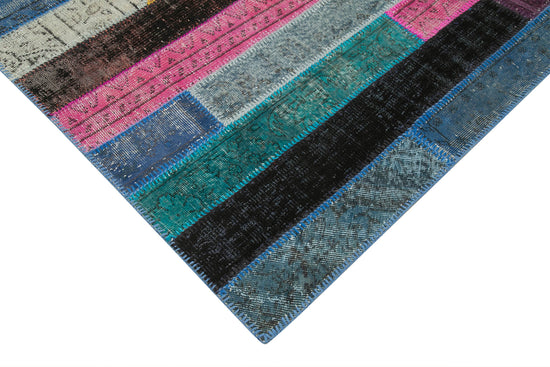 7x10 Multicolor Modern Patchwork Rug - 31093