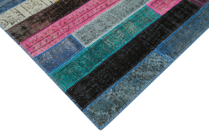7x10 Multicolor Modern Patchwork Rug - 31093