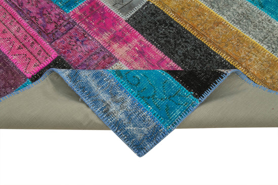 7x10 Multicolor Modern Patchwork Rug - 31093