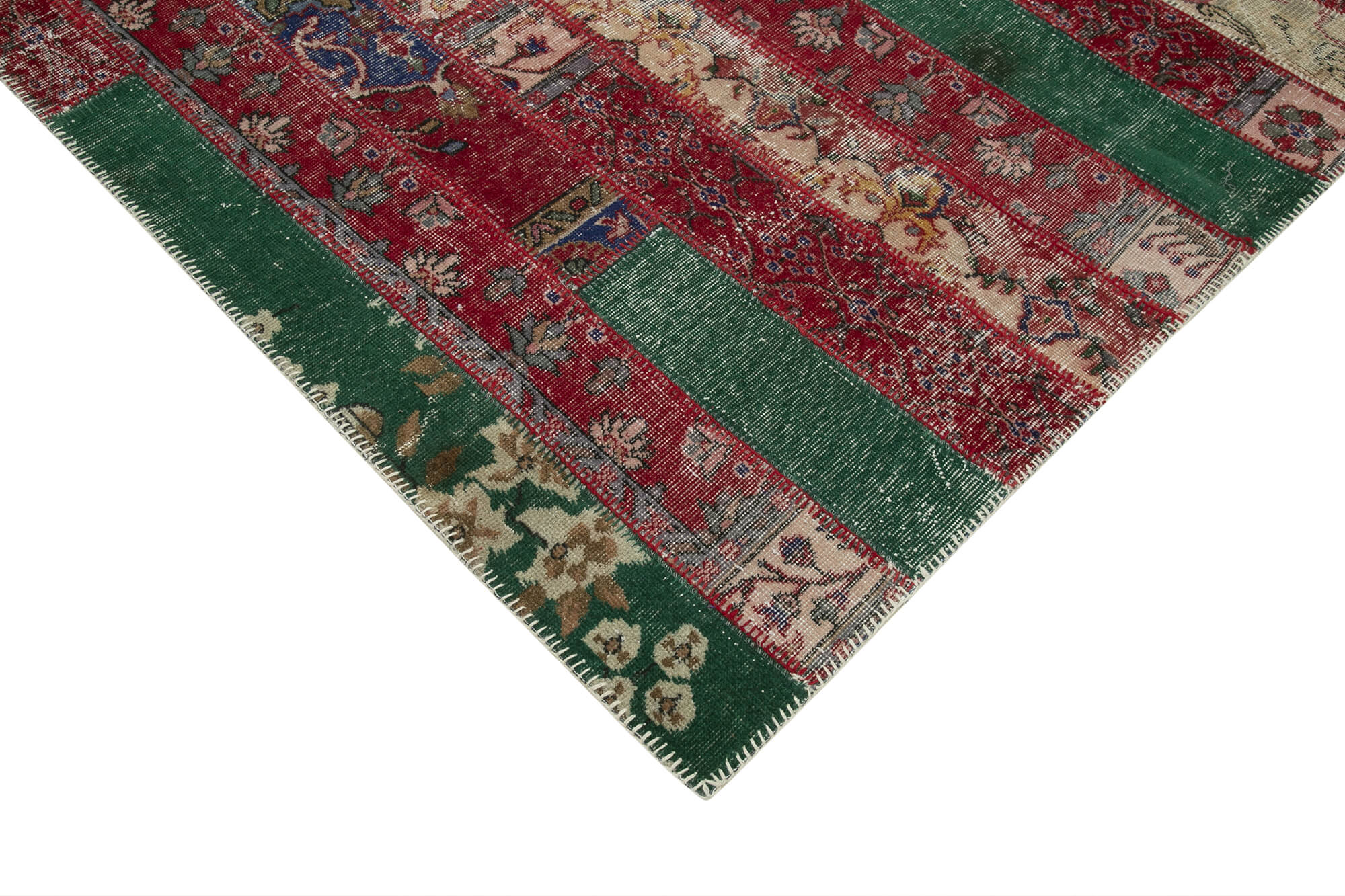7x10 Multicolor Modern Patchwork Rug - 31094