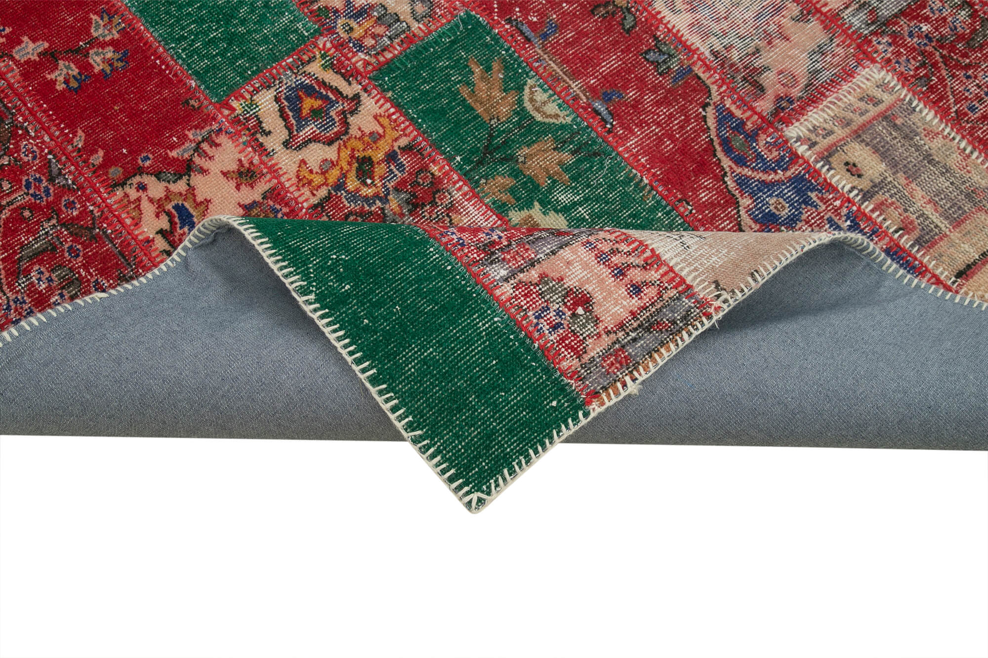 7x10 Multicolor Modern Patchwork Rug - 31094