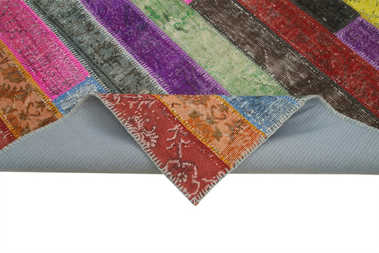 7x10 Multicolor Modern Patchwork Rug - 31097