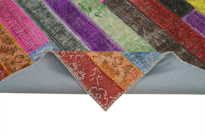 7x10 Multicolor Modern Patchwork Rug - 31097