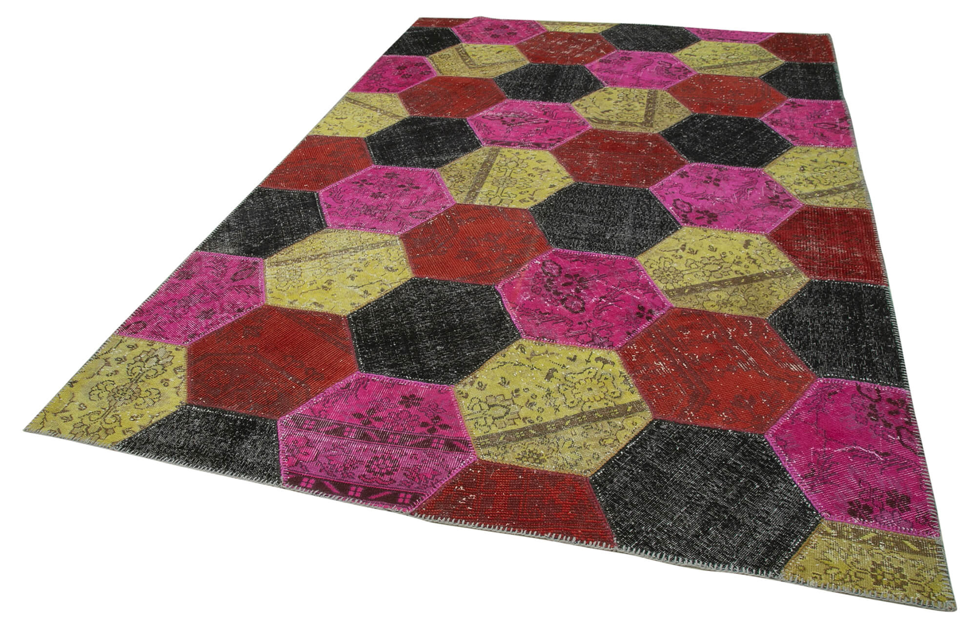 6x10 Multicolor Modern Patchwork Rug - 31100