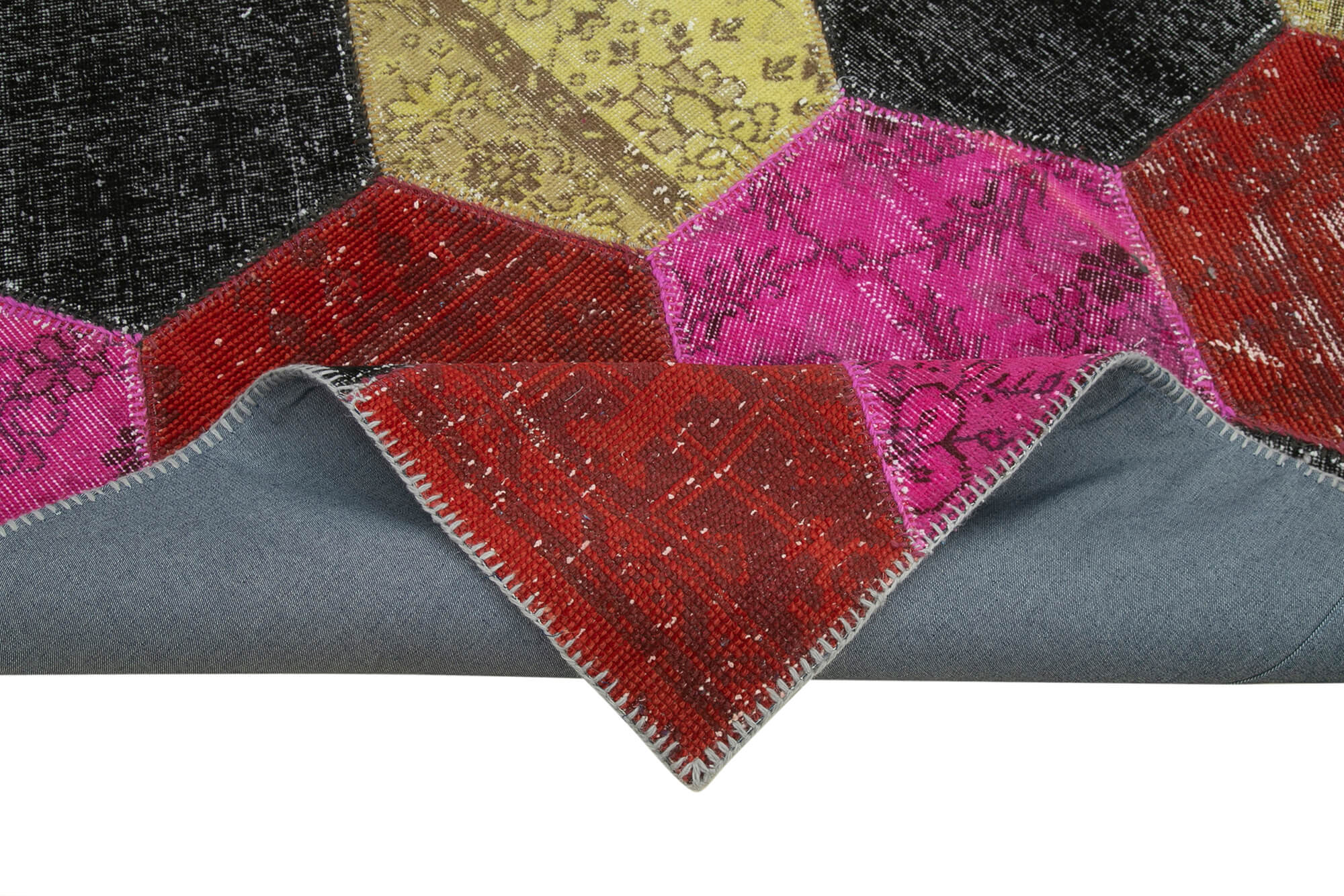 6x10 Multicolor Modern Patchwork Rug - 31100