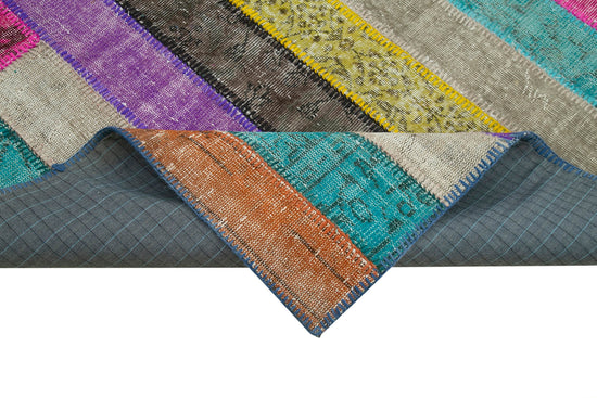 7x10 Multicolor Modern Patchwork Rug - 31102