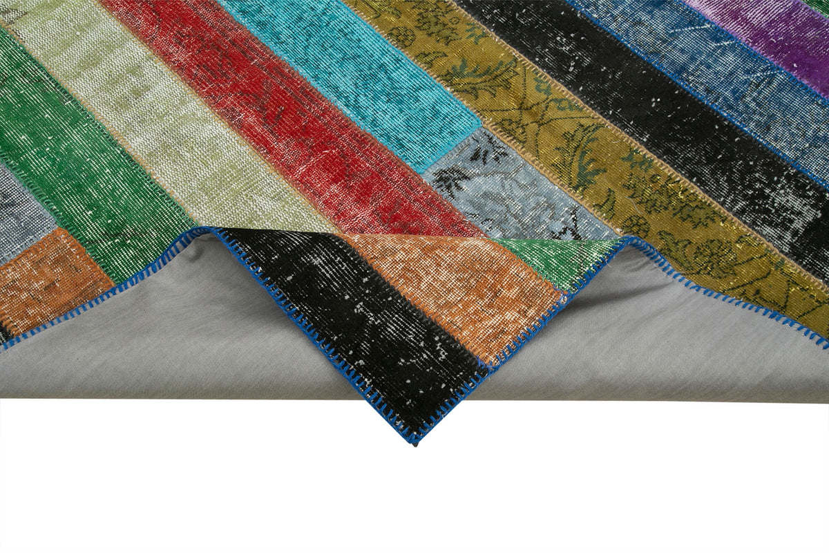 6x10 Multicolor Modern Patchwork Rug - 31103