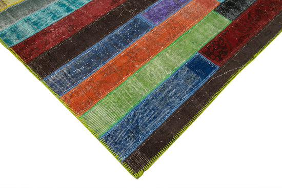 7x10 Multicolor Modern Patchwork Rug - 31106