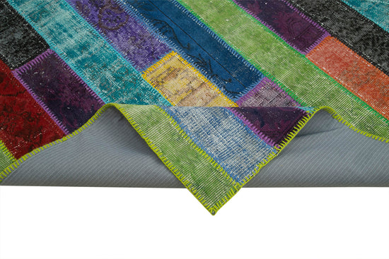 7x10 Multicolor Modern Patchwork Rug - 31106