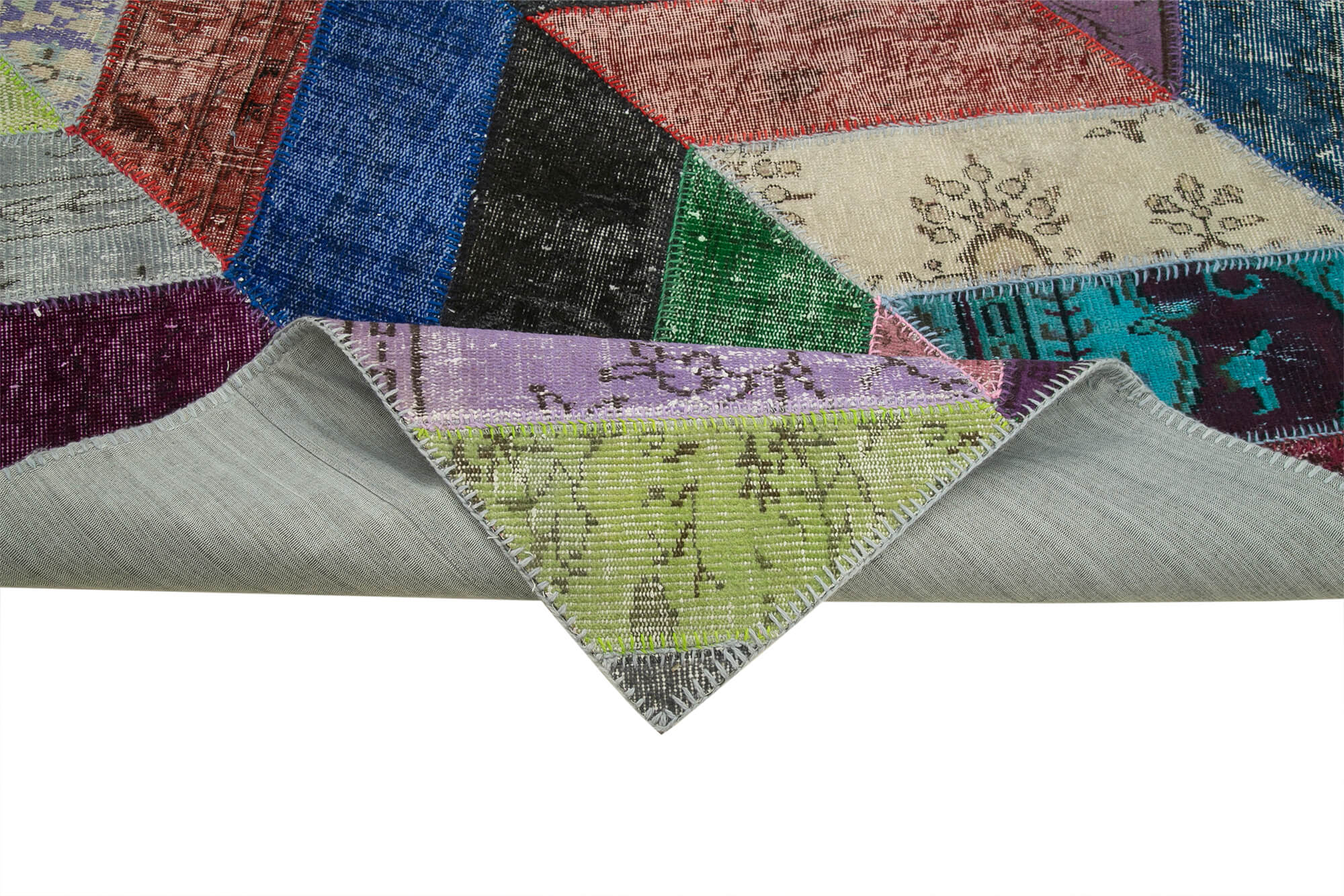 7x10 Multicolor Modern Patchwork Rug - 31110