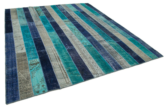 8x10 Multicolor Modern Patchwork Rug - 31122