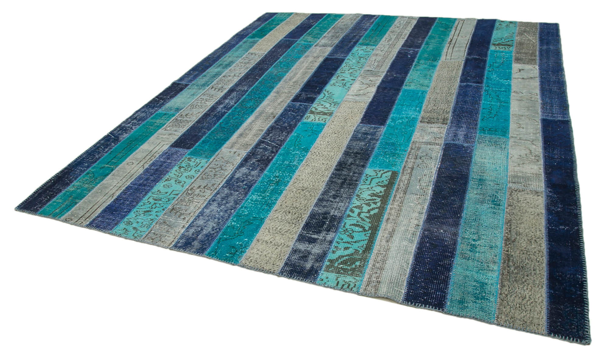 8x10 Multicolor Modern Patchwork Rug - 31122