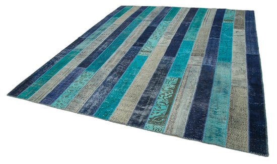 8x10 Multicolor Modern Patchwork Rug - 31122