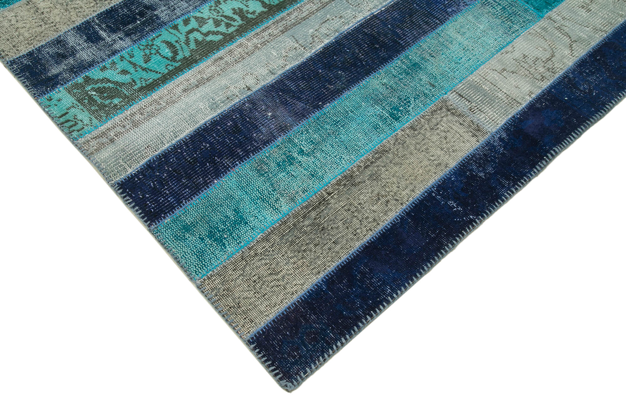 8x10 Multicolor Modern Patchwork Rug - 31122