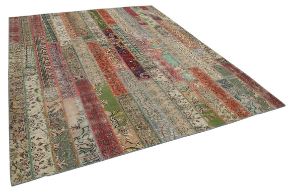 8x10 Multicolor Modern Patchwork Rug - 31125