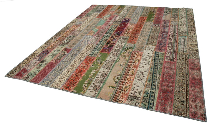 8x10 Multicolor Modern Patchwork Rug - 31125