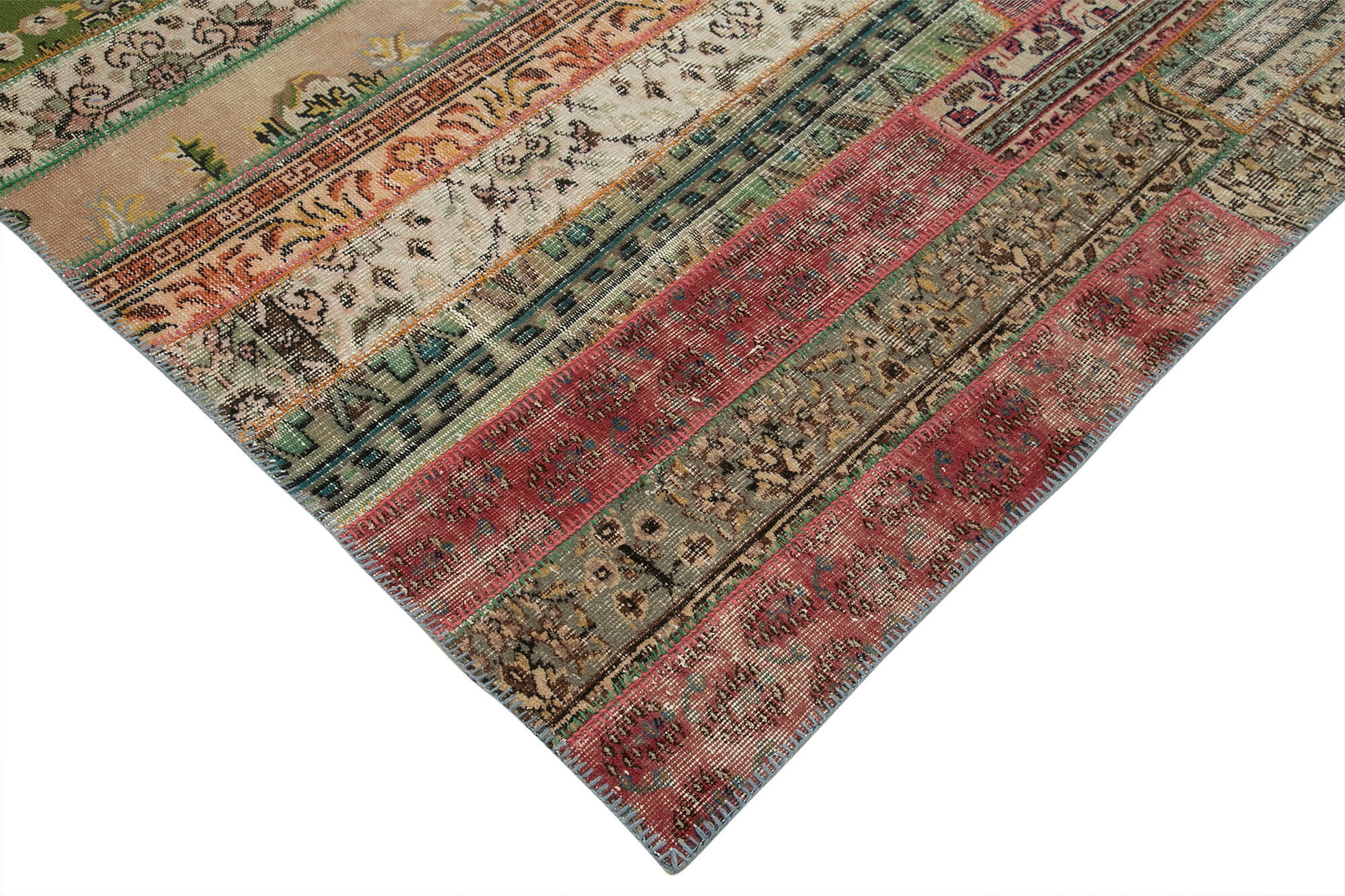 8x10 Multicolor Modern Patchwork Rug - 31125