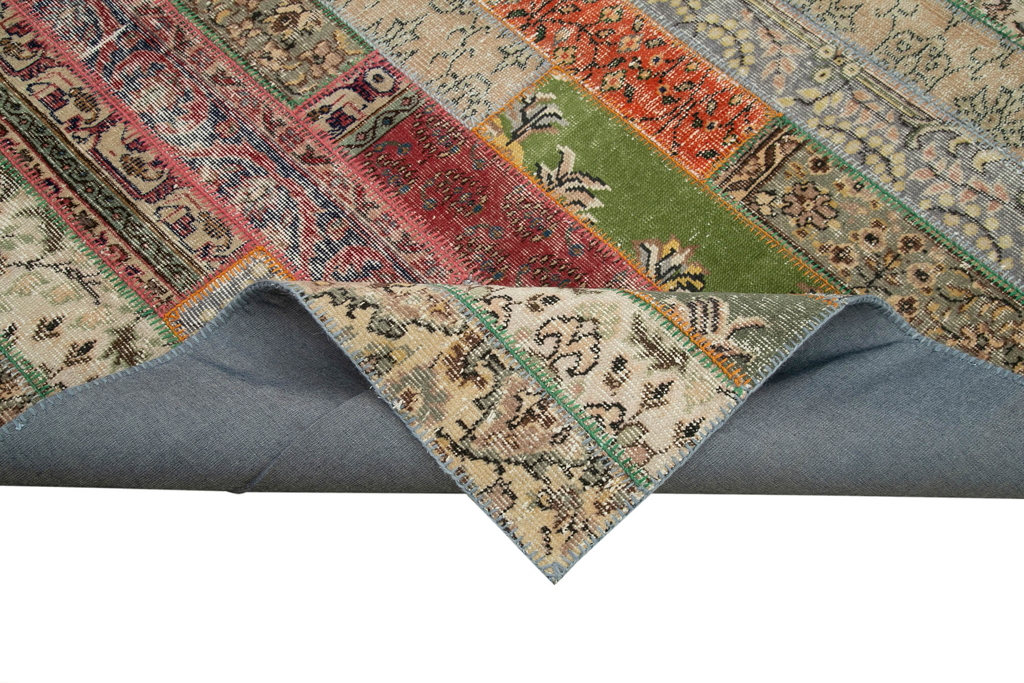 8x10 Multicolor Modern Patchwork Rug - 31125
