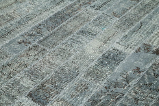 8x10 Grey Modern Patchwork Rug - 31126