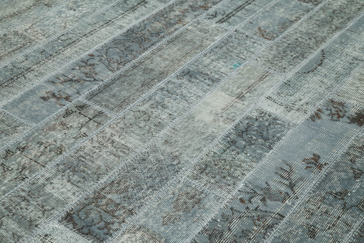 8x10 Grey Modern Patchwork Rug - 31126