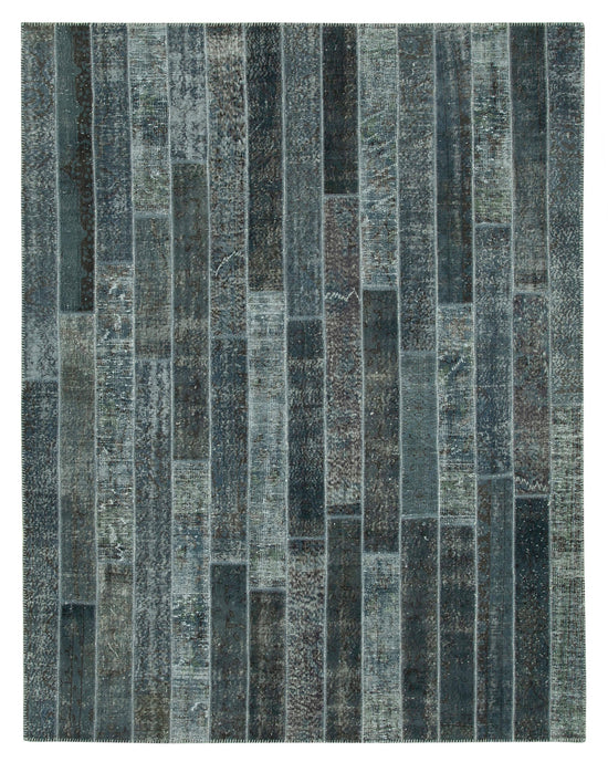 8x10 Grey Modern Patchwork Rug - 31128