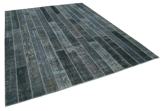 8x10 Grey Modern Patchwork Rug - 31128