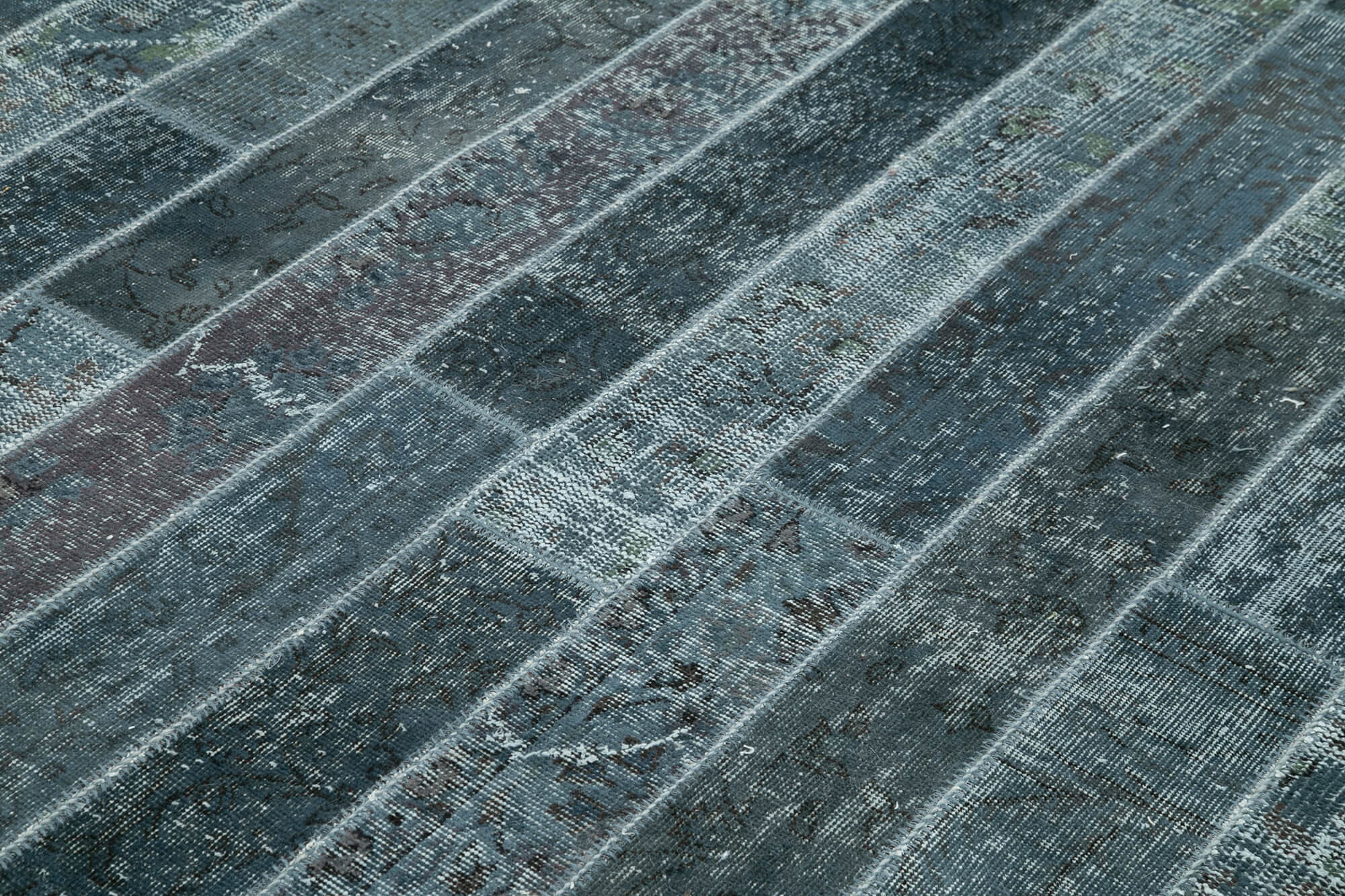 8x10 Grey Modern Patchwork Rug - 31128