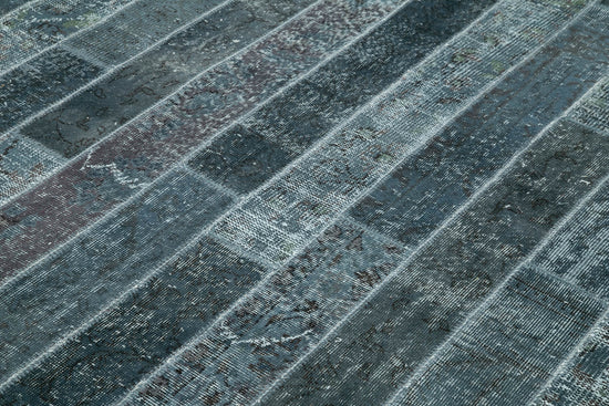 8x10 Grey Modern Patchwork Rug - 31128