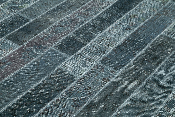 8x10 Grey Modern Patchwork Rug - 31128