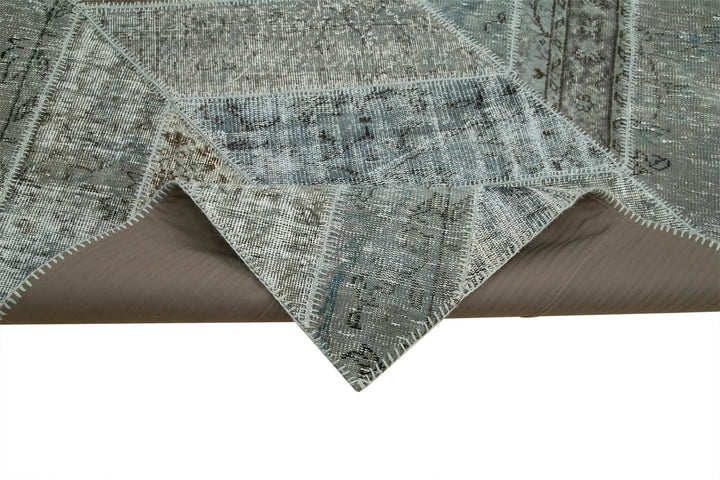 8x10 Grey Modern Patchwork Rug - 31132