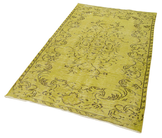 4x6 Yellow Overdyed Rug - 31164