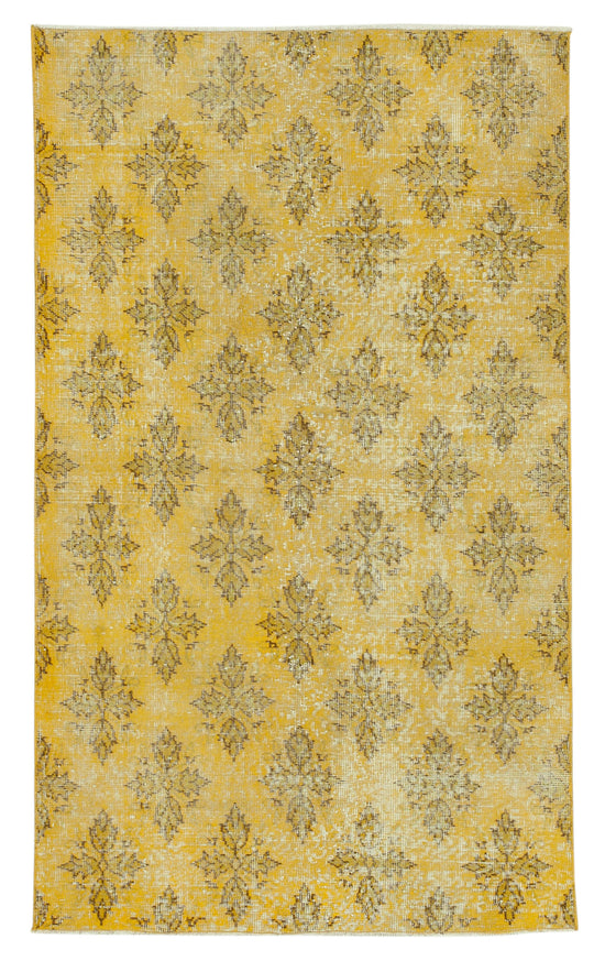 4x6 Yellow Overdyed Rug - 31171