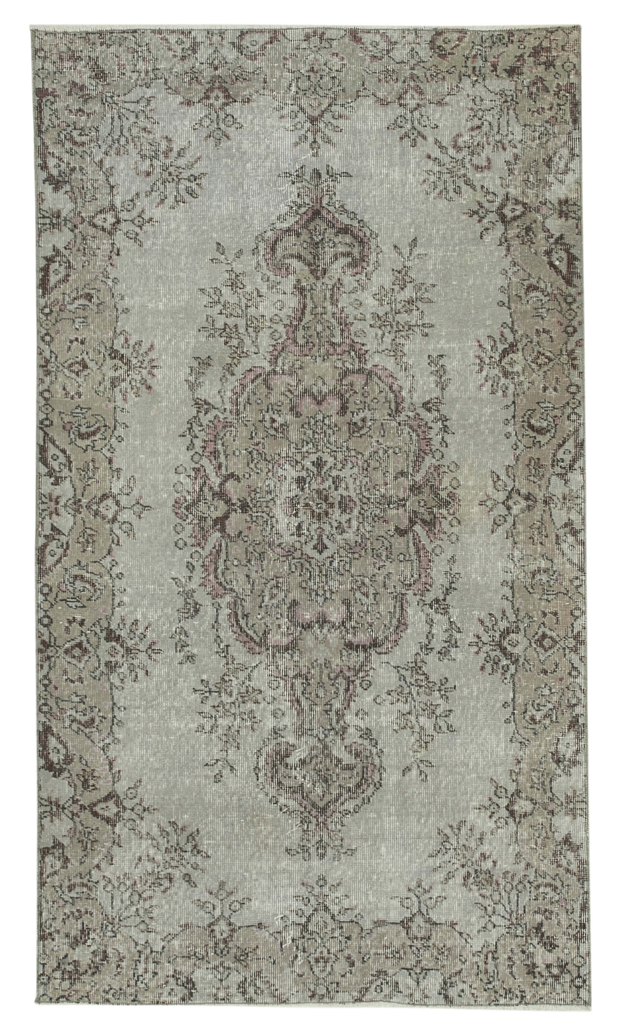 4x7 Grey Overdyed Rug - 31172