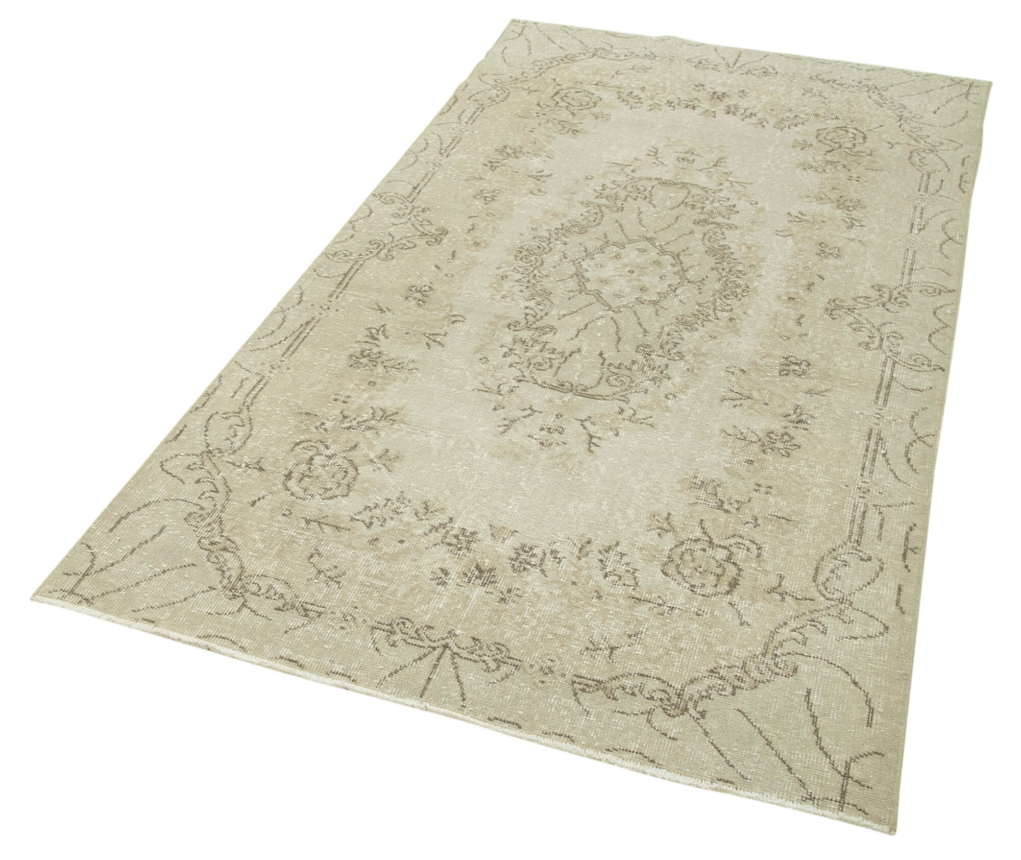 4x7 Beige Overdyed Rug - 31188