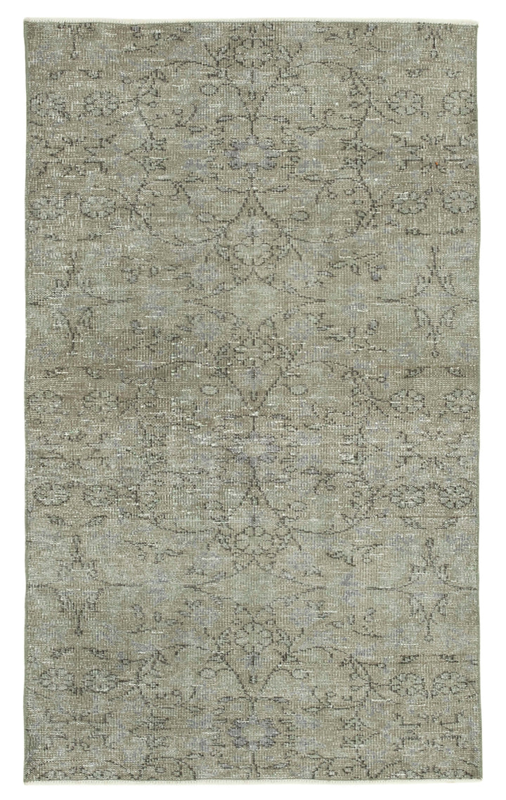 4x6 Grey Overdyed Rug - 31212