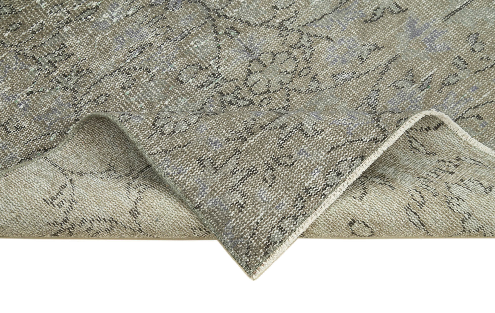 4x6 Grey Overdyed Rug - 31212