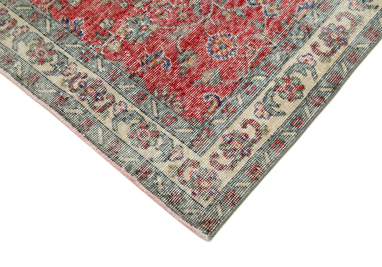4x6 Red Overdyed Rug - 31217